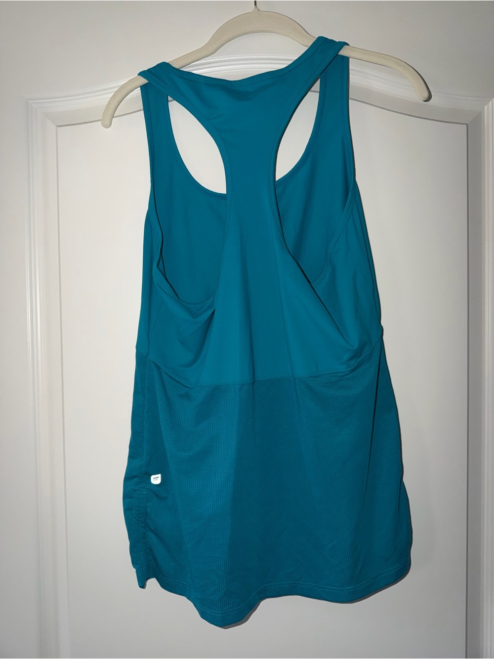 Fabletics Teal Racerback Mesh-Panel Workout Tank - Picture 2 of 2